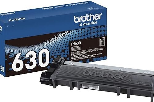 Brother Genuine Standard Yield Toner Cartridge, TN630, Replacement Black Toner, Page Yield Up to 1,200 Pages, Dash Replenishment Cartridge